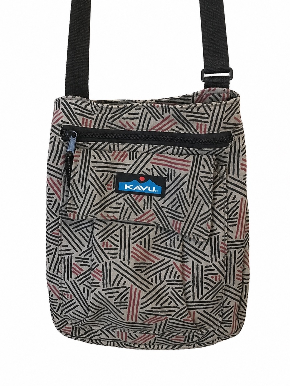 KAVU Women’s Gray Multicolored For Keeps Crossbody Bag